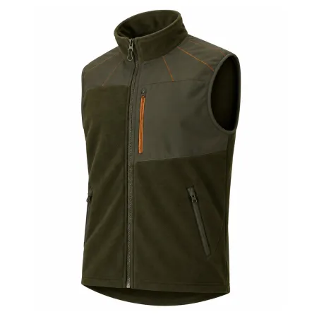 Gilet polaire Stagunt Expert bronze stretch à col montant