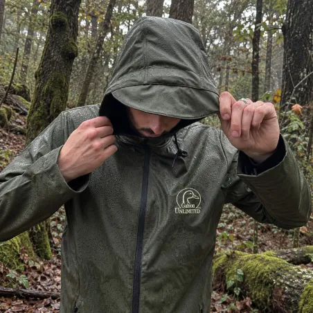 Veste Gabion Unlimited Top GU verte déperlante et coupe-vent