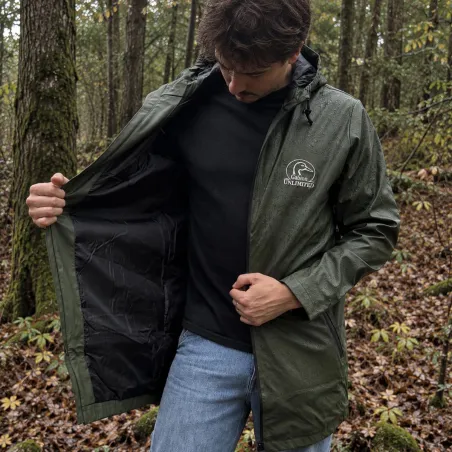 Veste Gabion Unlimited Top GU verte déperlante et coupe-vent