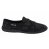 Chaussons Zulip Noirs à Scratch pour Femme - Confort et Style