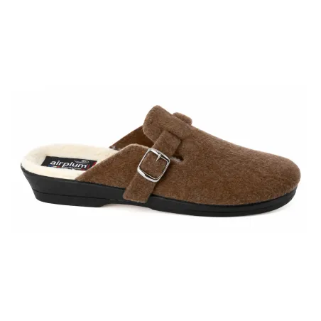 Chaussons Mules Opaline Marron pour Femme - Sabot Confortable