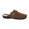 Chaussons Mules Opaline Marron pour Femme - Sabot Confortable