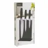 Set de 3 couteaux sur support acrylique noir - Lames inox 2Cr14