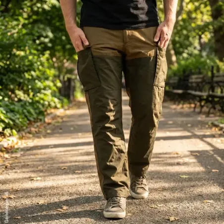 Pantalon Stagunt Trackeasy tabac nylon polyester renforcé