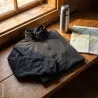 Chemise Ubas Fighter col montant zip coton polyester noir M à 3XL
