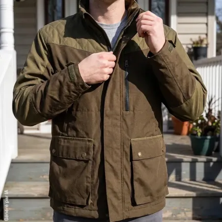 Veste confort Baroudeur canevas polyester coton marron M à 3XL
