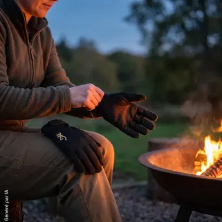Gants Browning Pro Shooter noirs à inserts mesh | Ducatillon