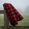 Chemise Treeland rouge à capuche doublée sherpa | Ducatillon