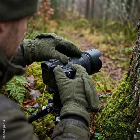 Gants-moufles Swedteam Green Glove kaki isolés Thinsulate