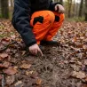 Pantalon enfant Treeland orange kaki renforcé nano-ripstop