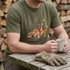T-shirt Bartavel Grands Animaux kaki coton peigné 190 g/m²
