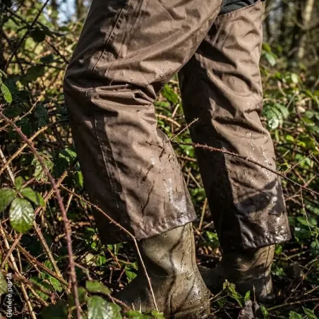 Cuissard Somlys marron anti-ronce imperméable en polyester