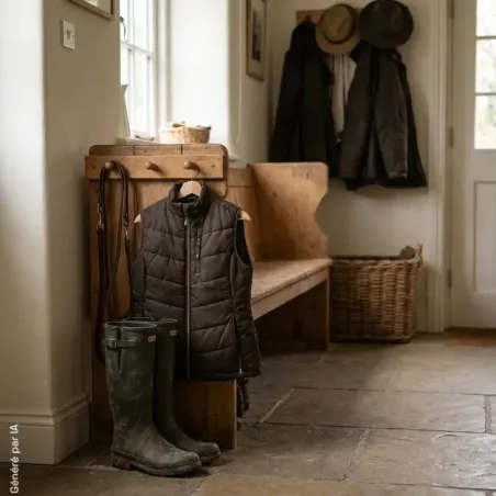 Gilet chauffant femme Deerhunter marron sans manches | Ducatillon