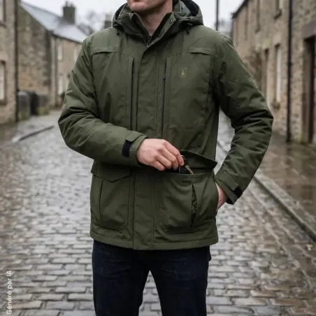 Veste Deerhunter Recon Dura-Tex verte en ripstop à membrane