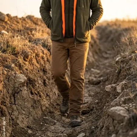 Gilet polaire réversible Deerhunter Gamekeeper orange vert