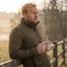 Veste chauffante Deerhunter marron en polyamide ripstop