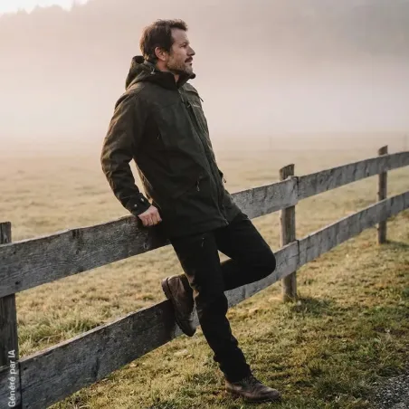 Veste Deerhunter Tatra verte en laine mélangée déperlante