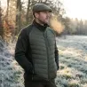 Veste matelassée Deerhunter Moor verte à empiècements tricotés