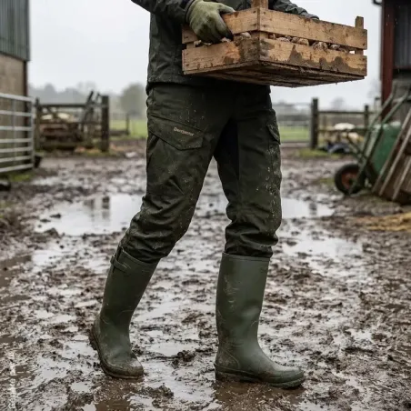 Pantalon Deerhunter Recon Dura-Tex vert ripstop à membrane