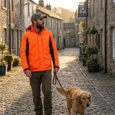 Veste Deerhunter Recon Dura-Tex orange à membrane | Ducatillon