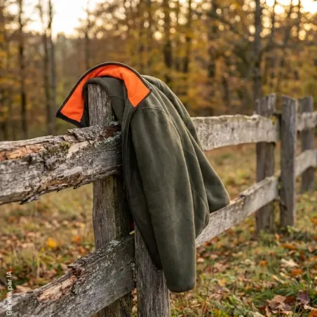 Veste polaire réversible Deerhunter Gamekeeper orange verte