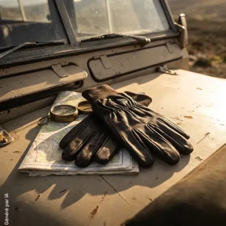 Gants Deerhunter marron en cuir de chèvre déperlant | Ducatillon