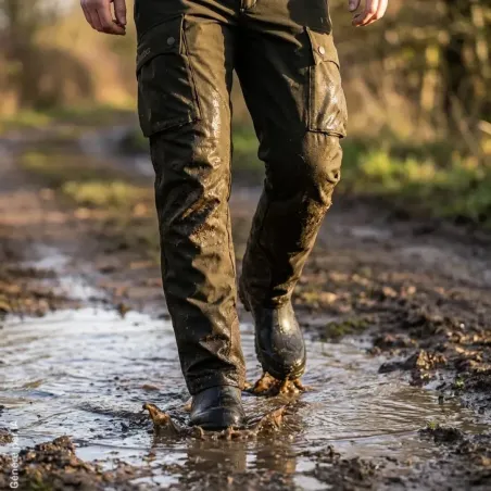 Pantalon Deerhunter Muflon Pro Light vert à membrane DEER-TEX