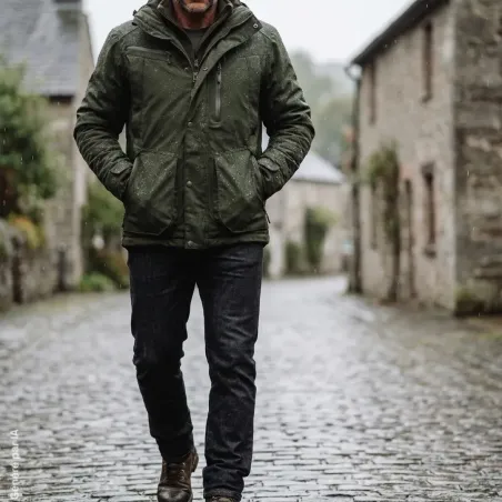 Veste Deerhunter Muflon Pro verte imperméable et isolante
