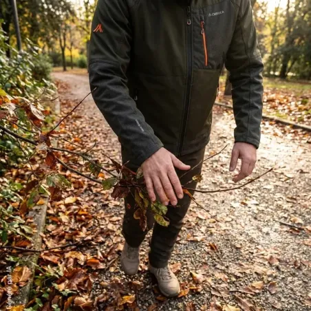 Veste softshell Chiruca Odisea verte à renforts ripstop