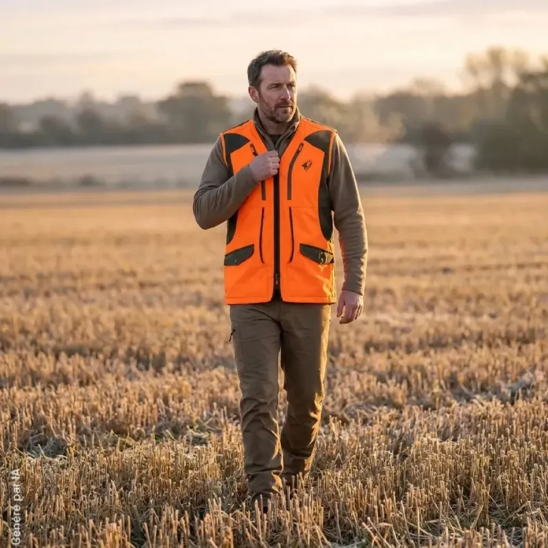 Gilet Stagunt Forez Evo Blaze Uni en ripstop à dos mesh