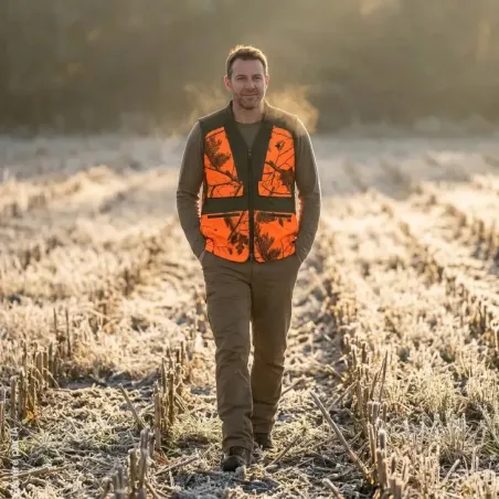 Gilet Stagunt Boar Blaze Camo déperlant à grandes poches