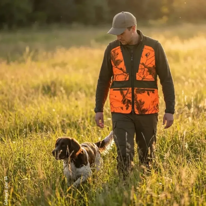 Gilet Stagunt Boar Blaze Camo déperlant à grandes poches