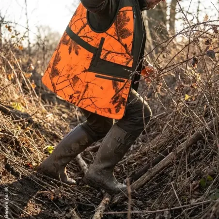 Gilet Stagunt Boar Blaze Camo déperlant à grandes poches