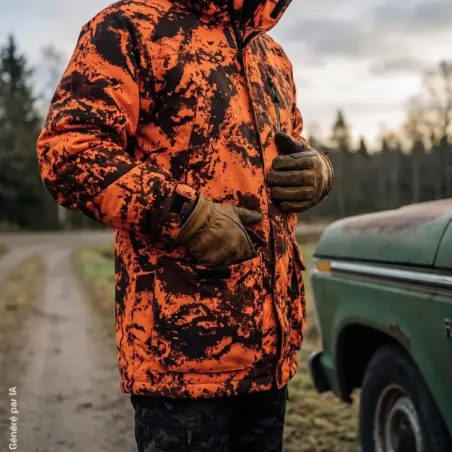 Veste Ridge isolante polyester camo orange