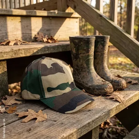 Casquette enfant Percussion camouflage Centre-Europe réglable