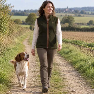 Gilet polaire femme Deerhunter Cumbria vert 360 g/m² | Ducatillon