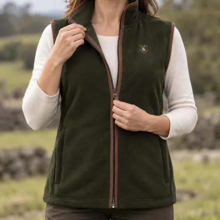 Gilet polaire femme Deerhunter Cumbria vert 360 g/m² | Ducatillon