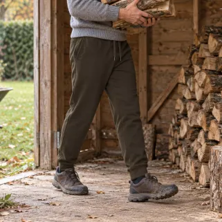 Pantalon jogging Deerhunter vert 60 % coton | Ducatillon