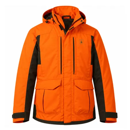 Veste Deerhunter Recon Dura-Tex orange à membrane | Ducatillon