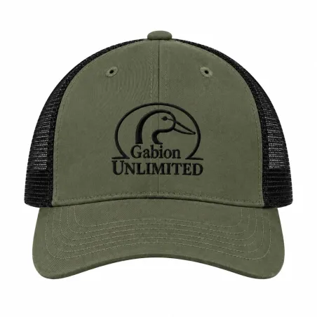 Casquette Gabion Unlimited Filet réglable, kaki et noire