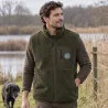 Gilet Gabion Unlimited Fury vert en polaire sherpa | Ducatillon
