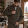 Gilet Galéo marron à manches longues doublé micropolaire