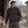 Gilet homme Galéo vert zippé avec doublure en micropolaire