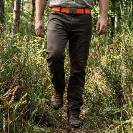 Ceinture Verney-Carron Halifax orange en toile polyester 120 cm