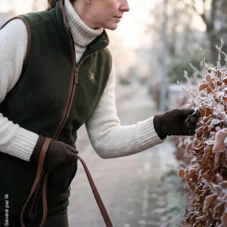 Gilet polaire femme Deerhunter Cumbria vert 360 g/m² | Ducatillon