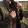 Sous-pull chauffant Deerhunter Heat Game marron col zippé