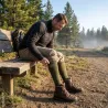Chaussettes hautes Deerhunter Deluxe vertes à 40 % de laine