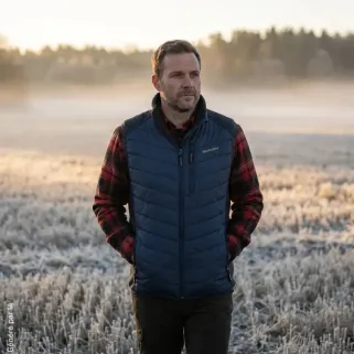 Gilet matelassé Deerhunter Moor bleu marine en polyester