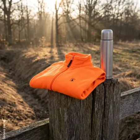 Gilet polaire Deerhunter Atlas Light orange sans manches