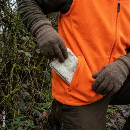 Gilet polaire Deerhunter Atlas Light orange sans manches